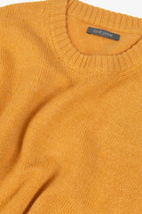 Ochre lambswool crewneck sweater