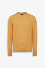 Ochre lambswool crewneck sweater