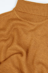 Ochre lambswool turtleneck sweater