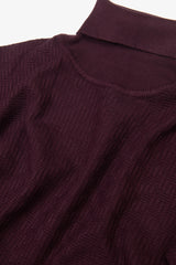 Burgundy labyrinth turtleneck sweater