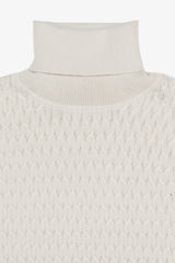 Butter cable knit turtleneck sweater