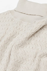 Butter cable knit turtleneck sweater