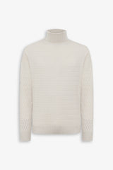 Butter cable knit turtleneck sweater