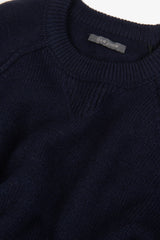 Raglan lambswool sweater blue