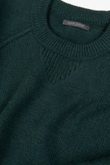 Lambswool raglan sweater teal