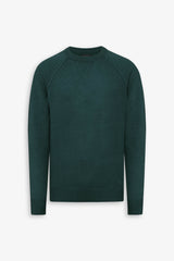 Lambswool raglan sweater teal