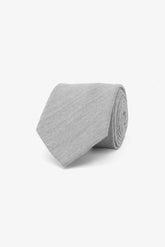 Light gray flannel touch tie