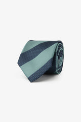 Green regimental tie