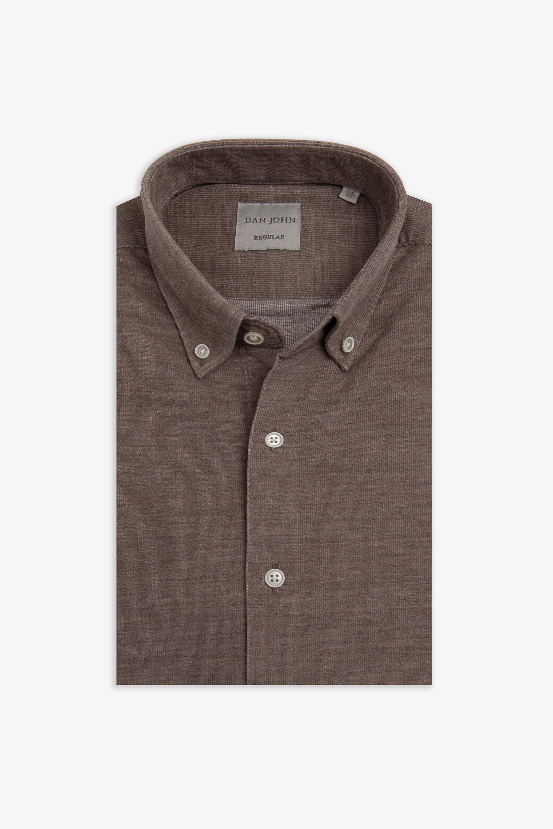 Camicia in velluto tortora-Dan John