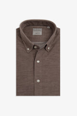 Dove gray velvet shirt
