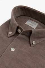 Dove gray velvet shirt