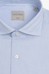 Light blue macro textured shirt