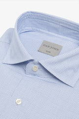 Light blue macro textured shirt