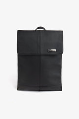 Saffiano backpack with black flap