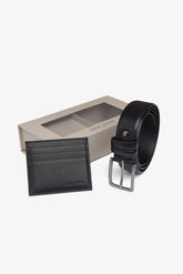 Black card holder and belt kit
