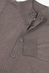 Dove gray button cardigan