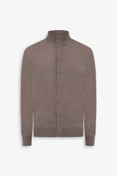 Dove gray button cardigan