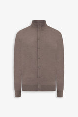 Dove gray button cardigan