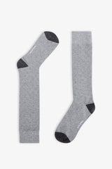 3-pack gray multi patterned socks
