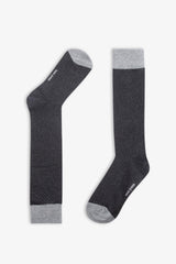 3-pack gray multi patterned socks