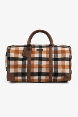 Cottage dark check fabric holdall