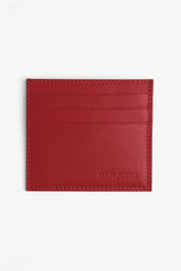 Portacarte in pelle rosso-Dan John