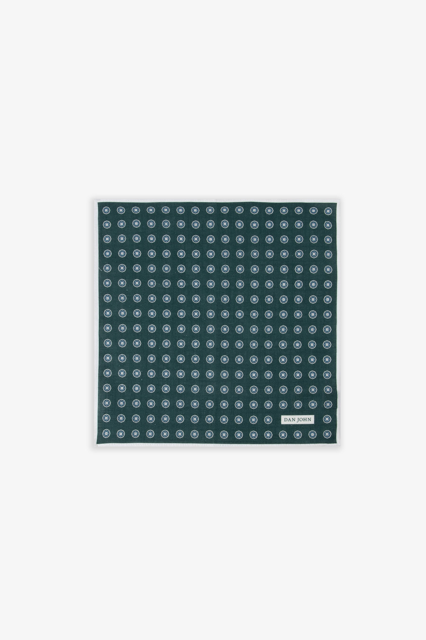 Pochette stampa fiore verde-Dan John