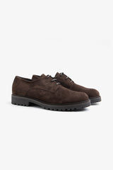 Scarpe derby suede moro-Dan John