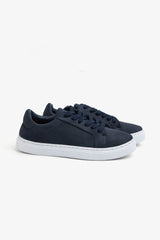 Sneakers in ecosuede blu Kids-Dan John