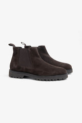 Stivaletto beatles in suede moro-Dan John