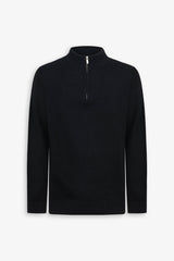 Maglia half zip nera-Dan John