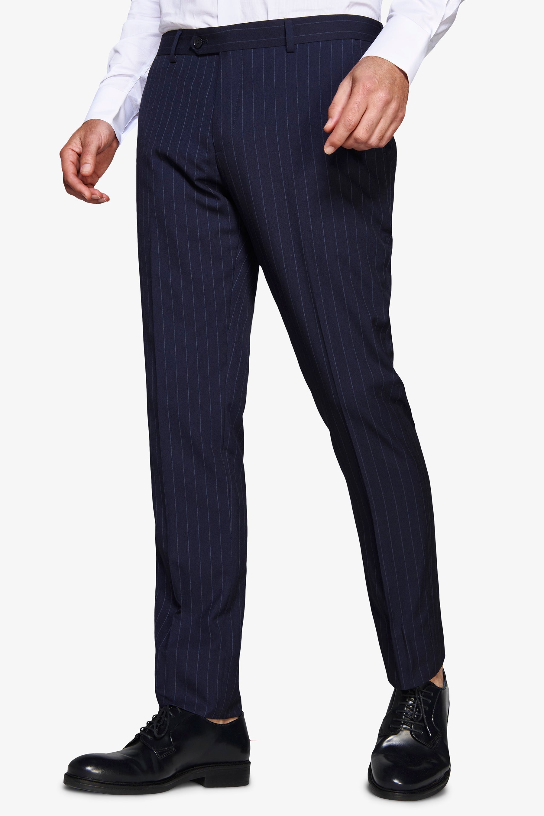 Pantaloni gessati blu-Dan John