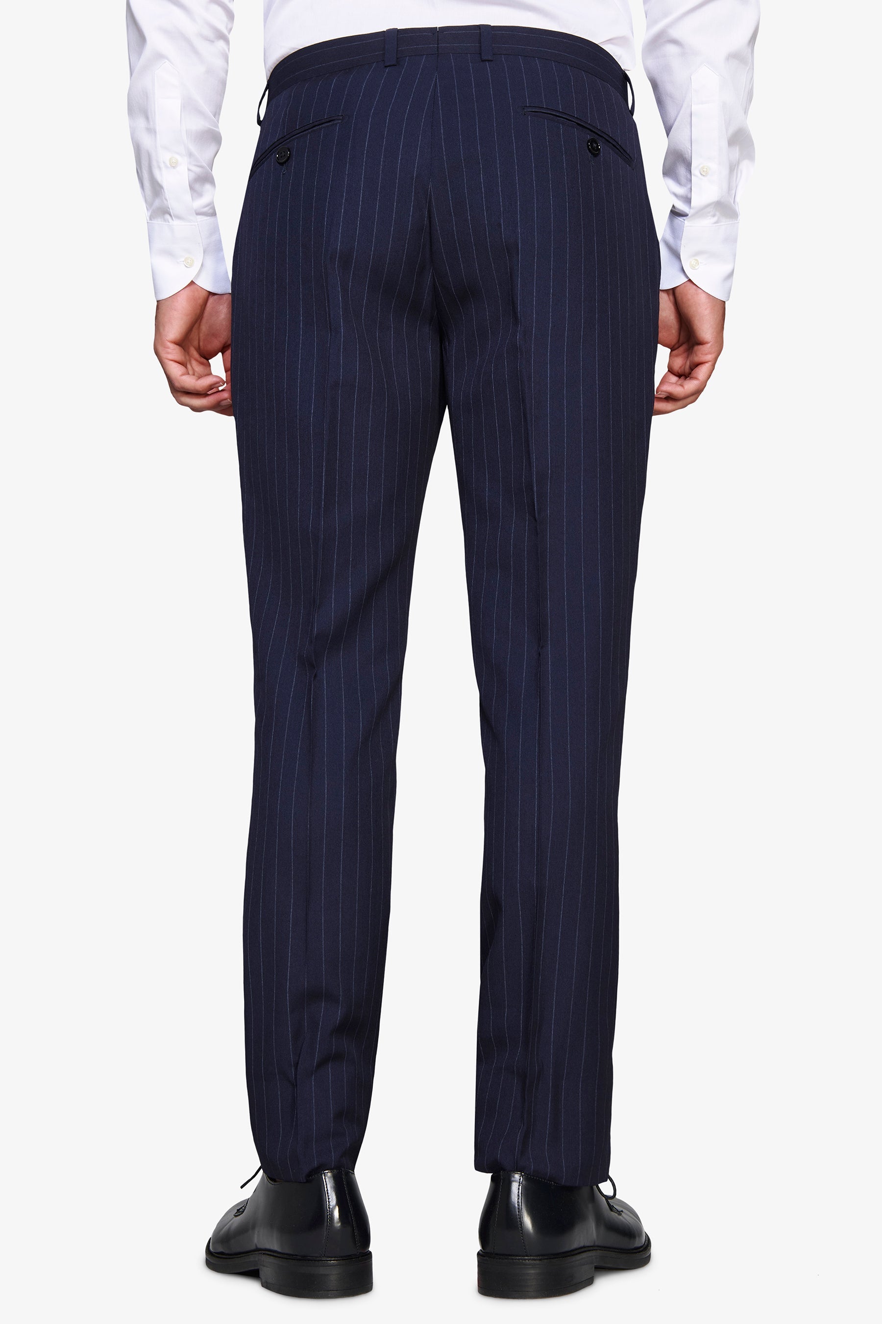 Pantaloni gessati blu-Dan John