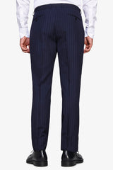 Pantaloni gessati blu-Dan John
