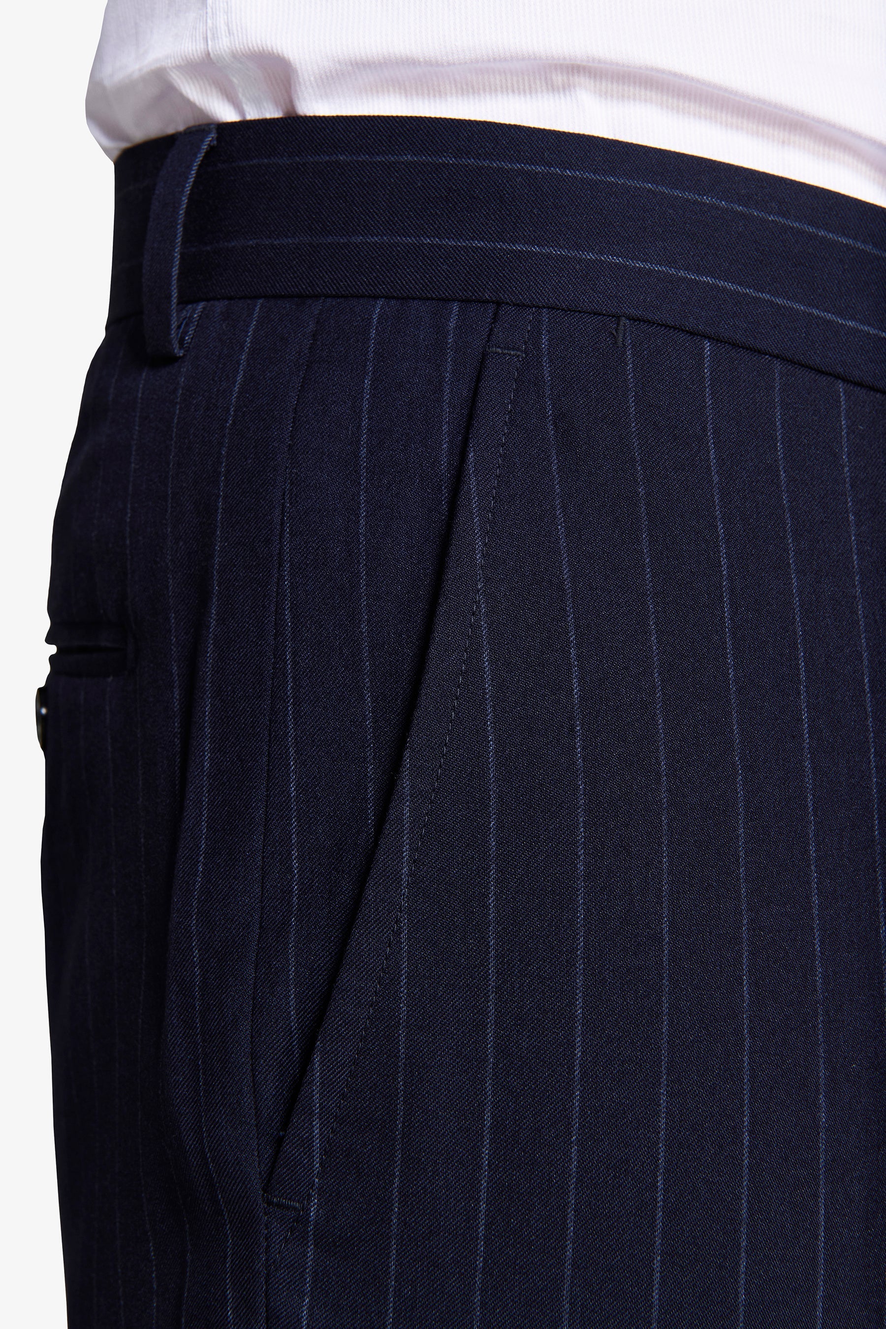 Pantaloni gessati blu-Dan John