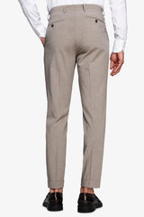 Pantaloni tela melange tortora-Dan John