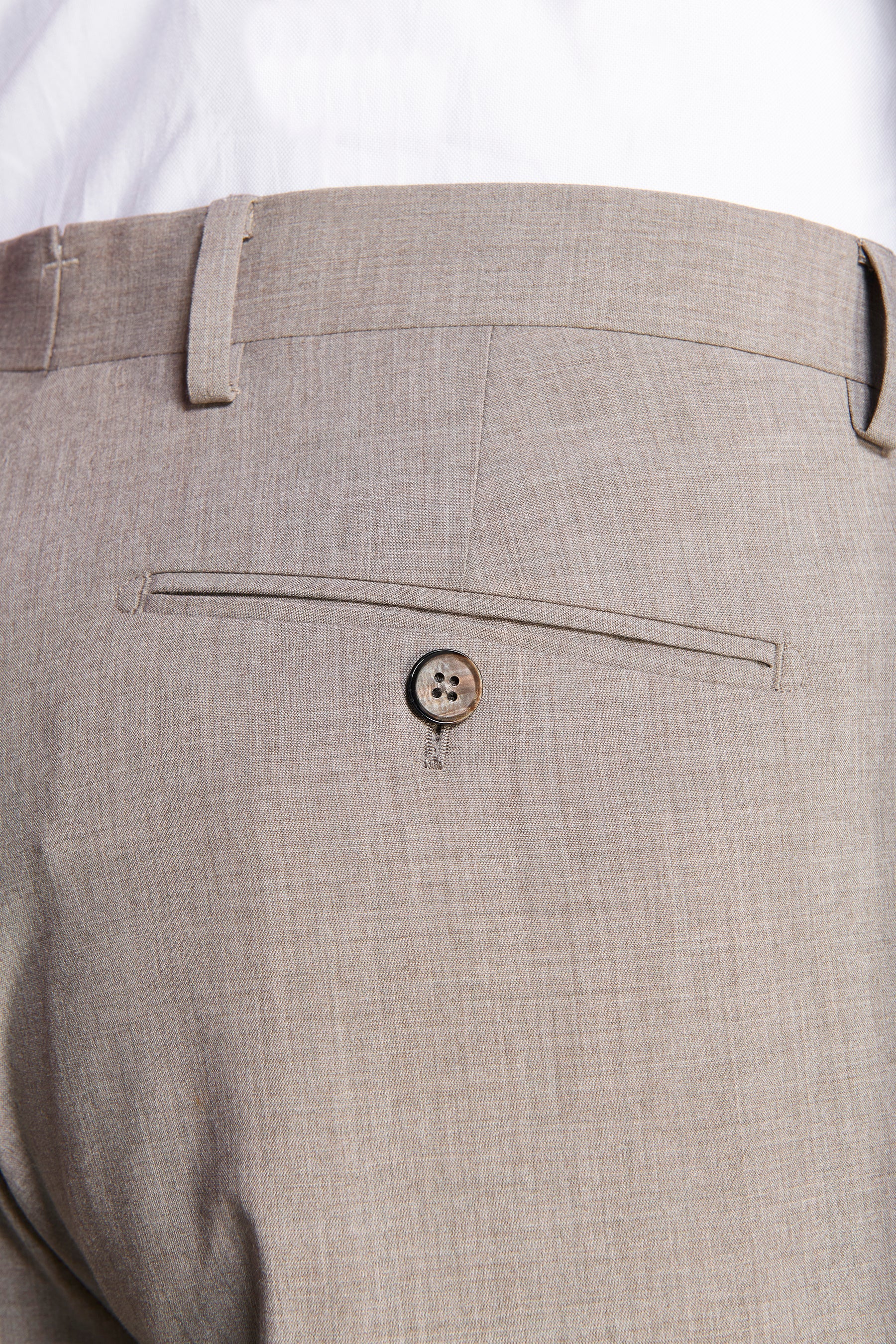 Pantaloni tela melange tortora-Dan John