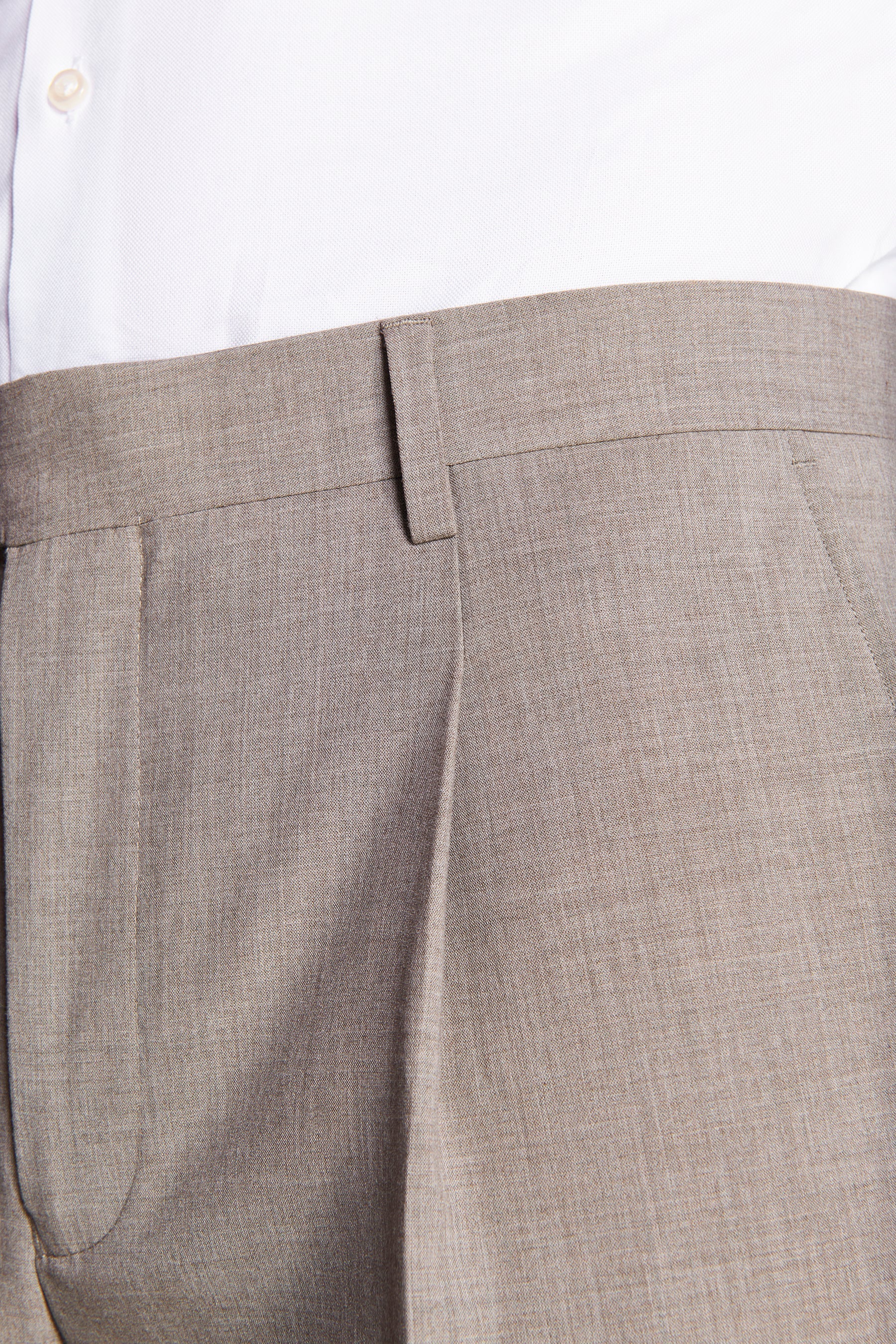 Pantaloni tela melange tortora-Dan John