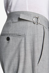 Pantaloni tela melange grigi-Dan John