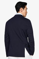 Giacca jersey operata blu-Dan John