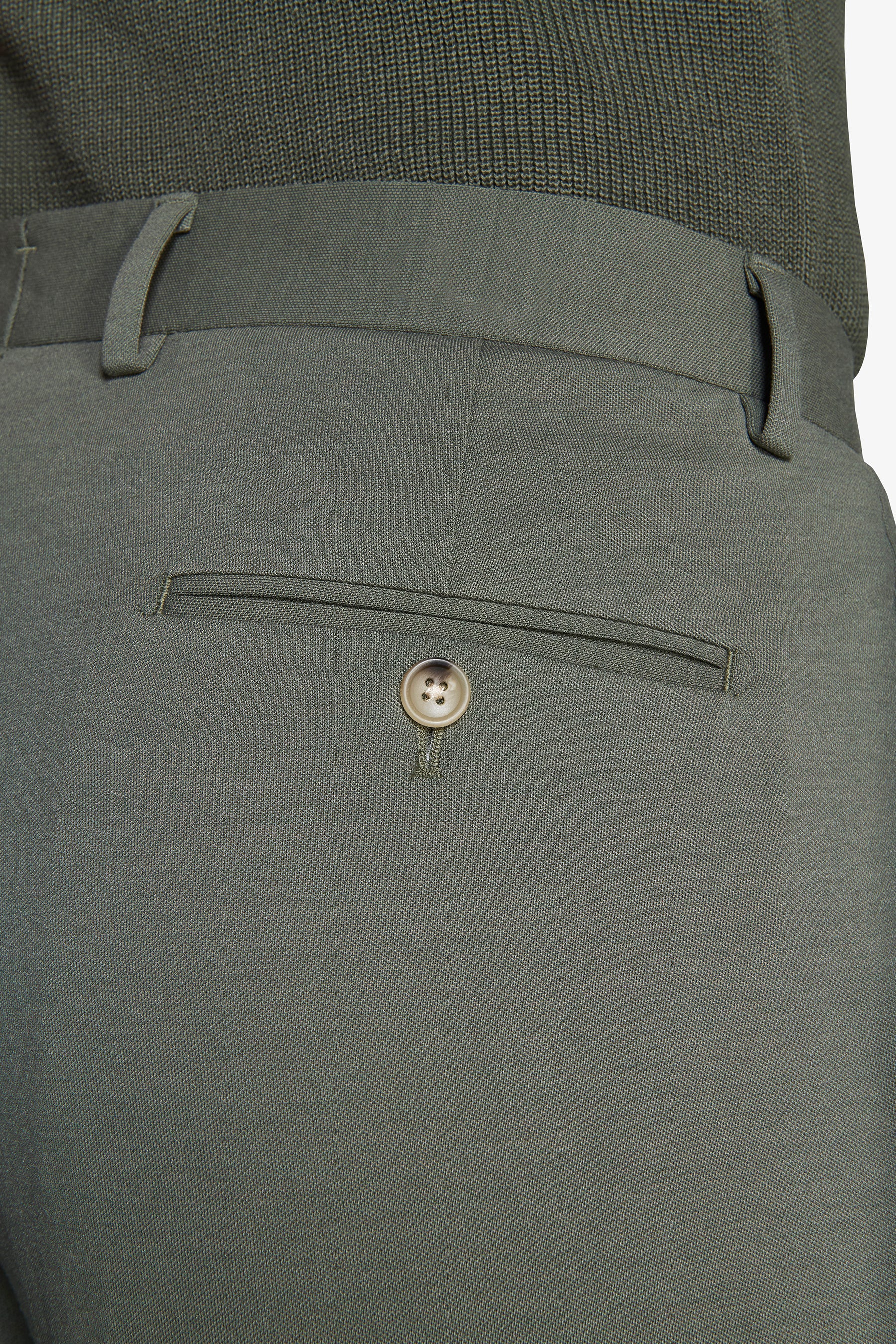 Pantaloni jersey stretch verde-Dan John