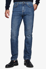 Pantaloni denim blu scuro-Dan John