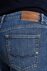 Pantaloni denim blu scuro-Dan John