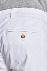 Bermuda chino basic in cotone bianco-Dan John