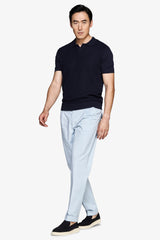 Polo in maglia armaturata navy-Dan John