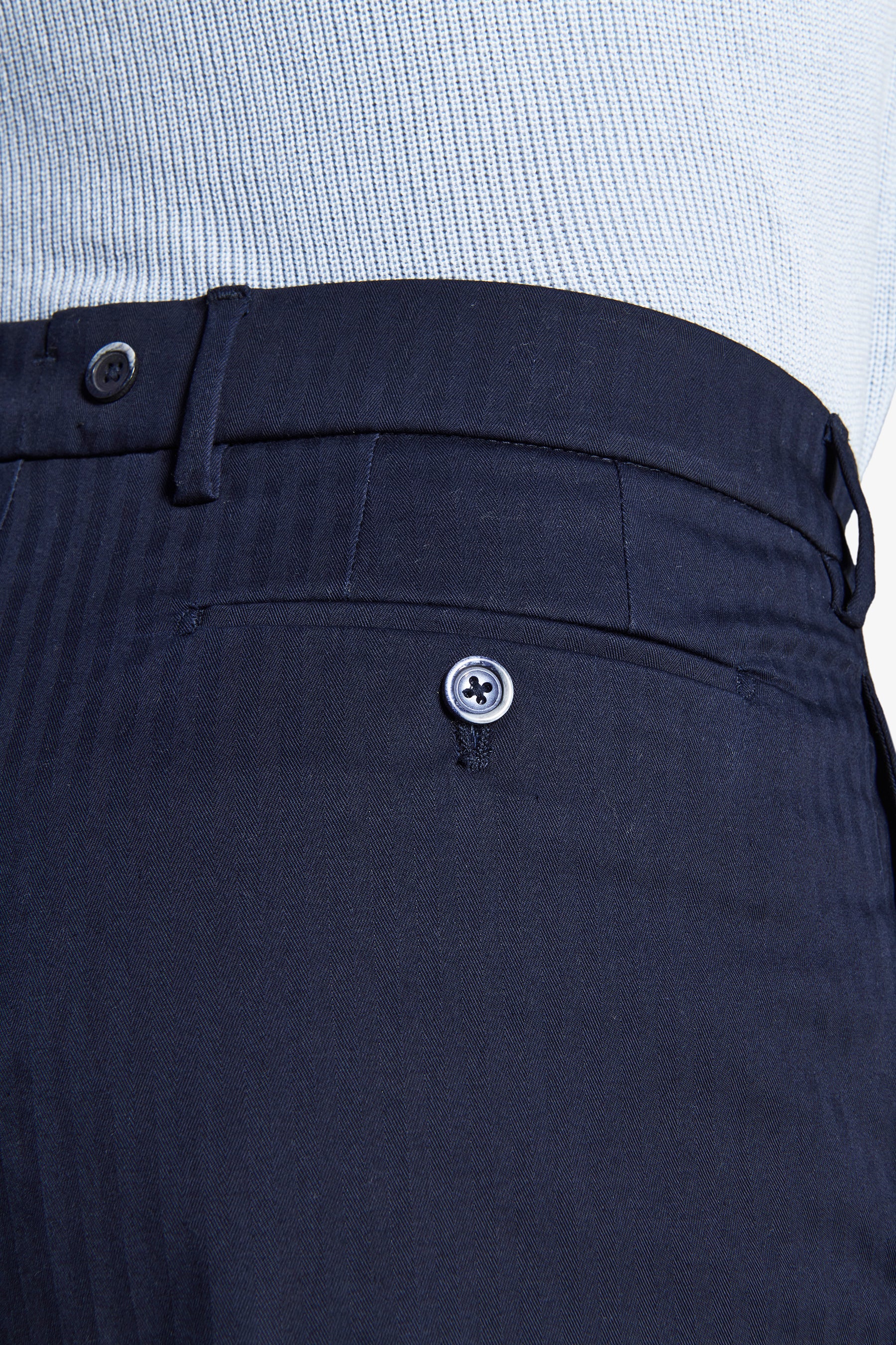 Pantaloni Herringbone blu-Dan John