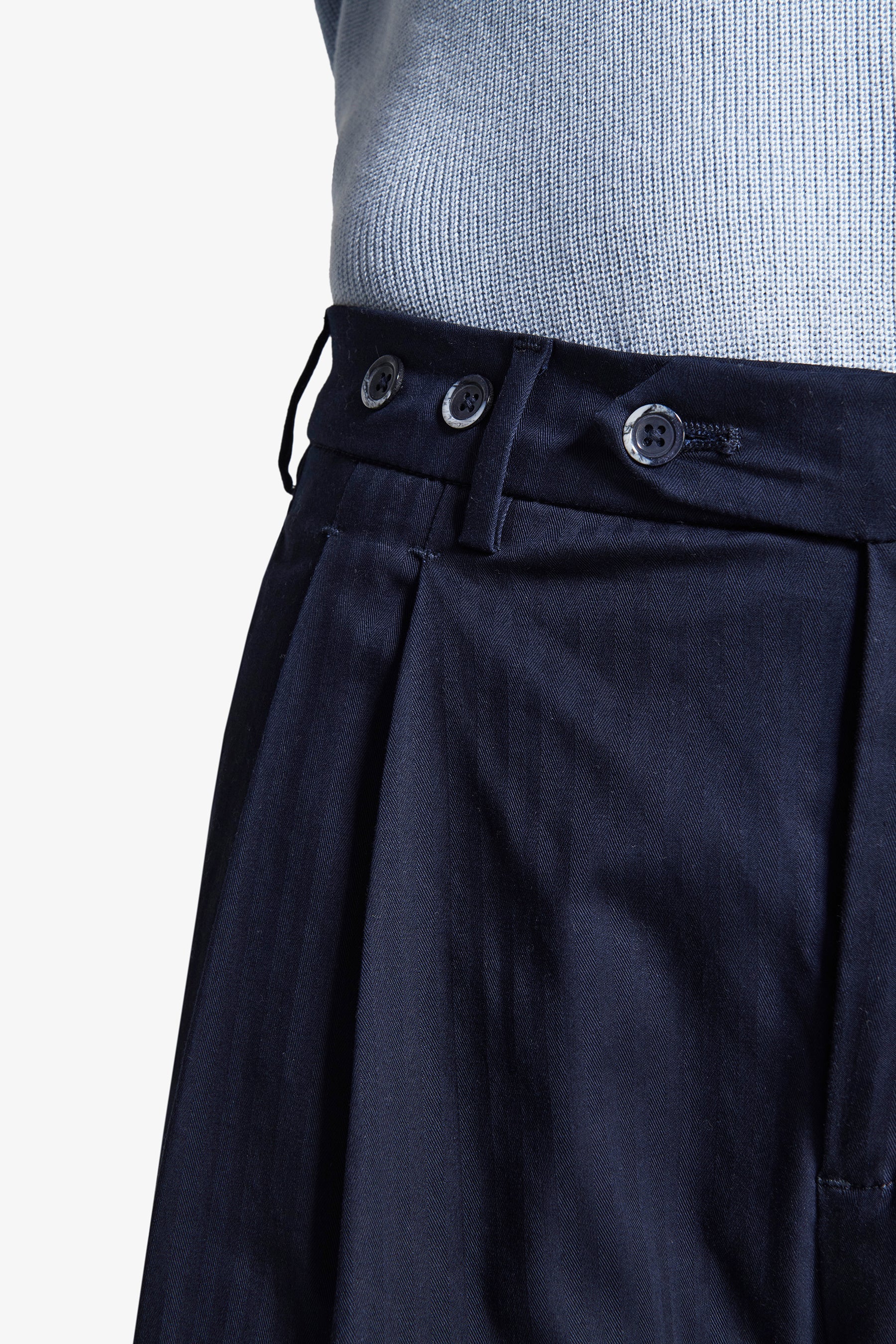 Pantaloni Herringbone blu-Dan John