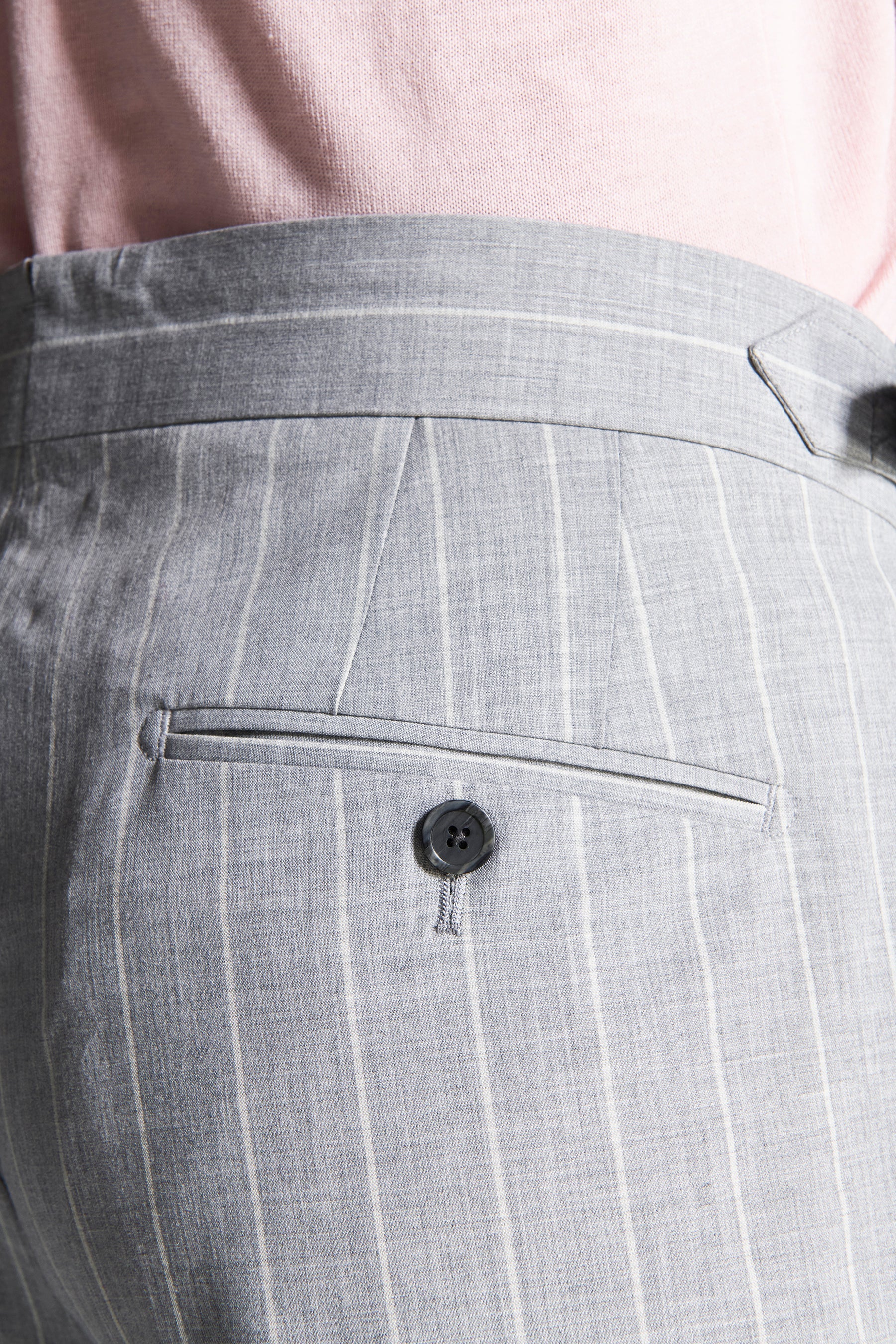 Pantaloni gessati grigi-Dan John