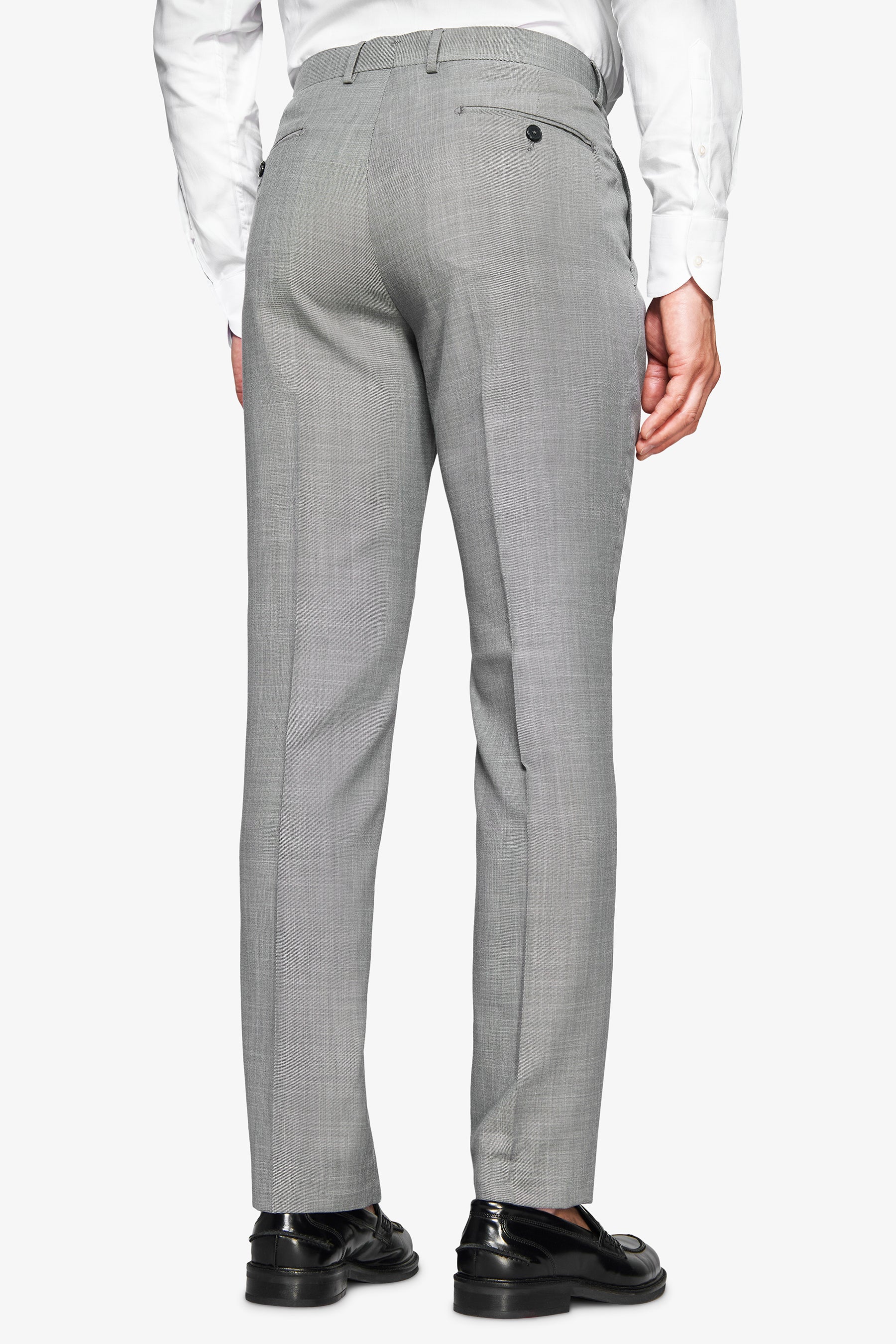 Pantaloni in grisaglia grigi-Dan John