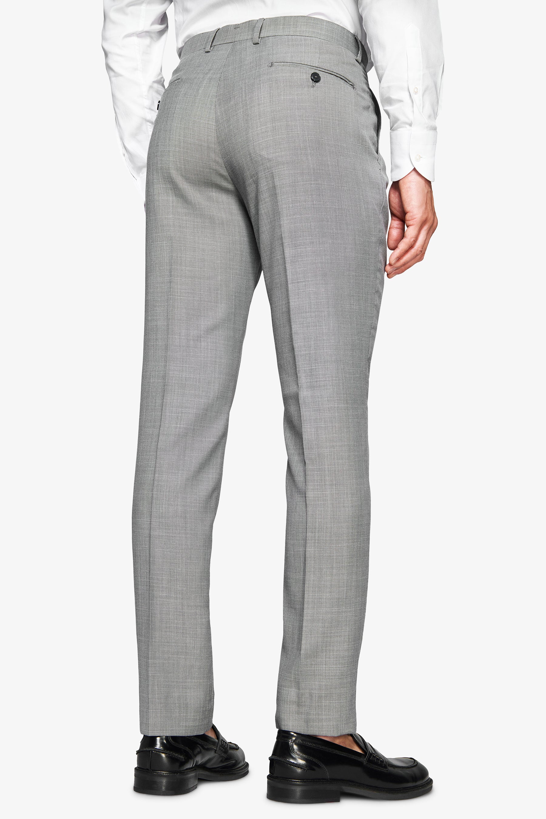 Pantaloni in grisaglia grigi-Dan John